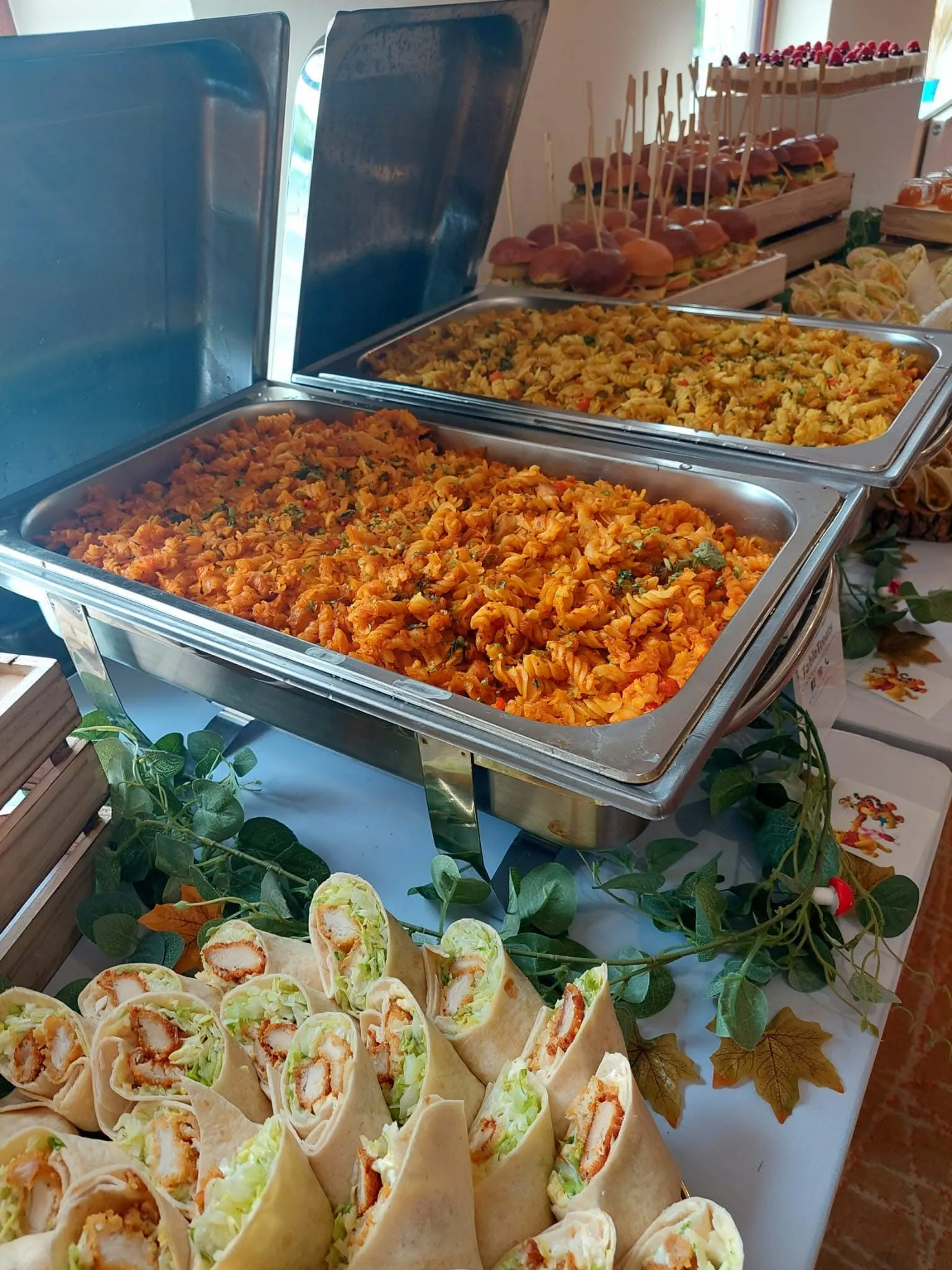 Catering, in service.